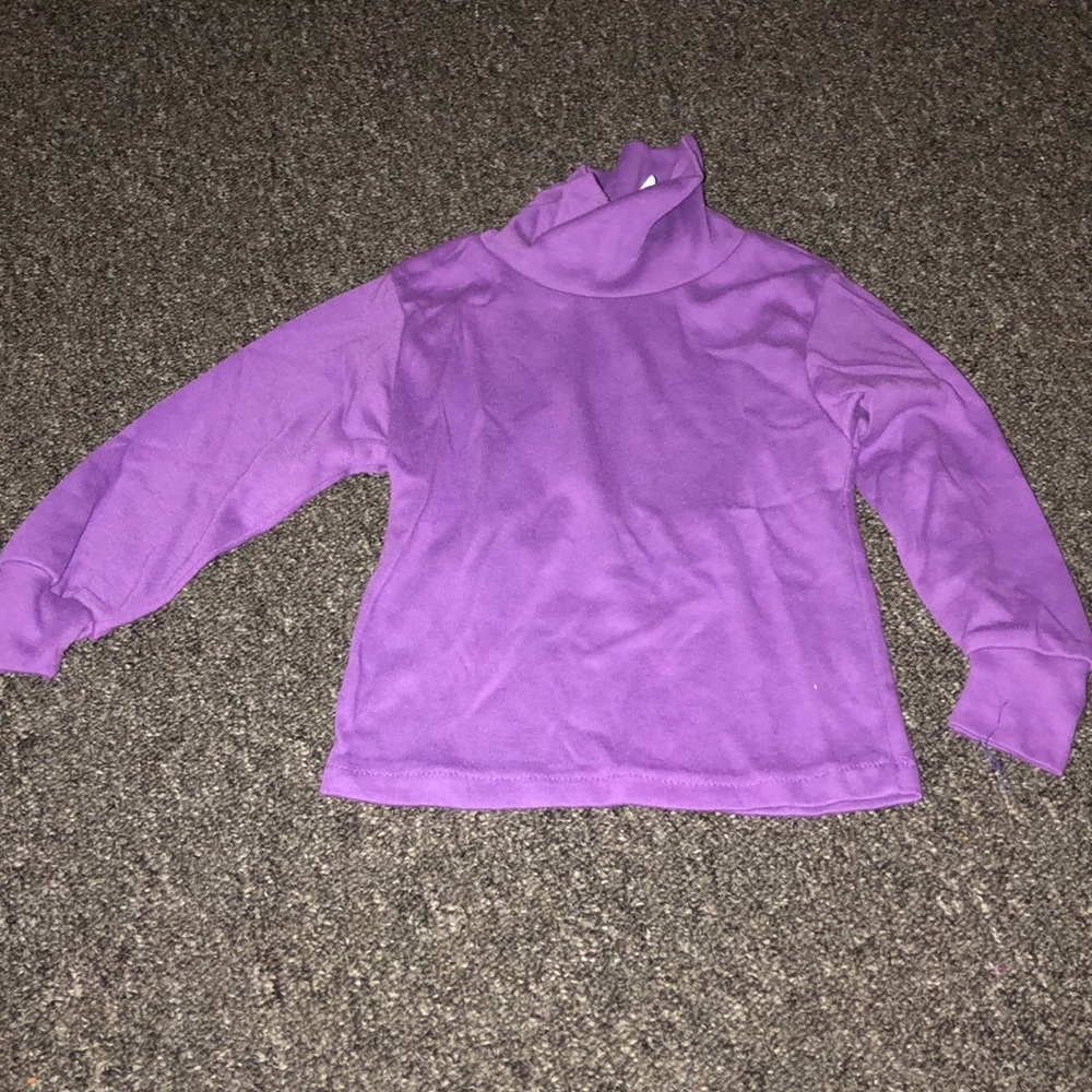 Purple turtleneck